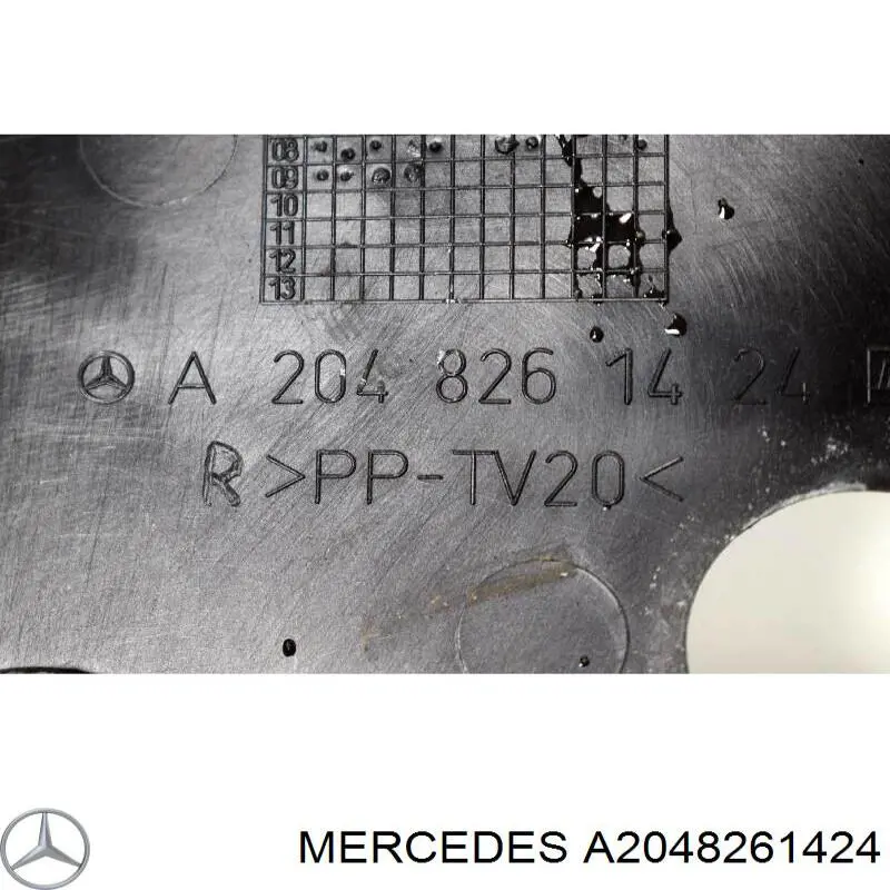 Tampa da luz direita para Mercedes C (W204)