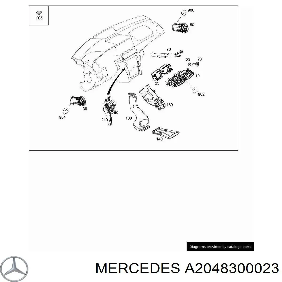 A2048300023 Mercedes 