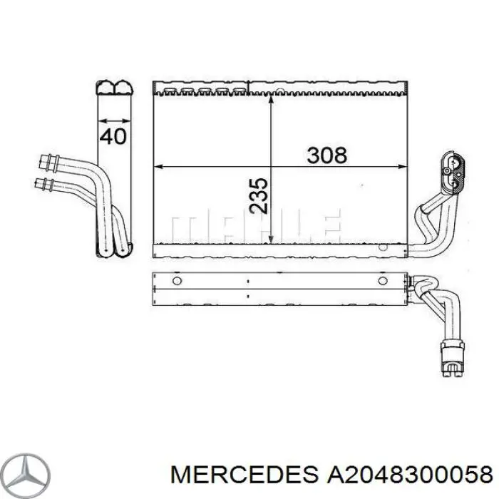 Радиатор испарителя кондиционера Kamoka 7770045 цена, от 44.34 USD