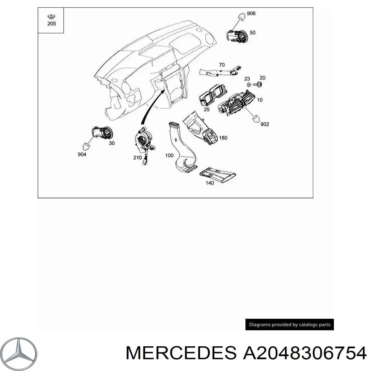 A2048306754 Mercedes 