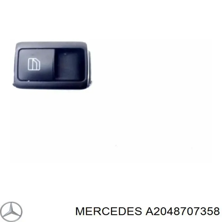 Купить A2048707358 Mercedes Кнопки переднего правого стекло подъемника
