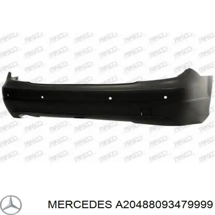 A20488093479999 Mercedes pára-choque traseiro