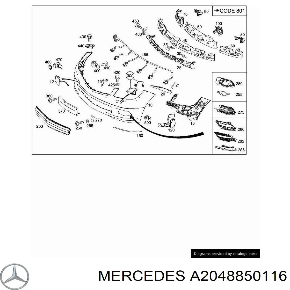 A2048850116 Mercedes 