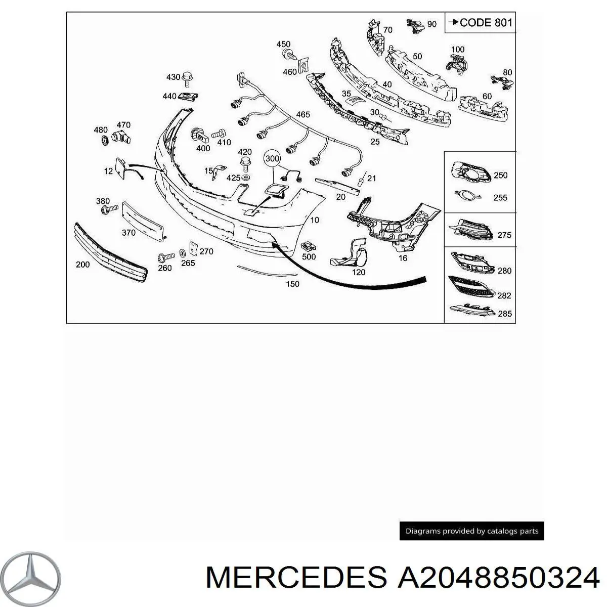 A2048850324 Mercedes 