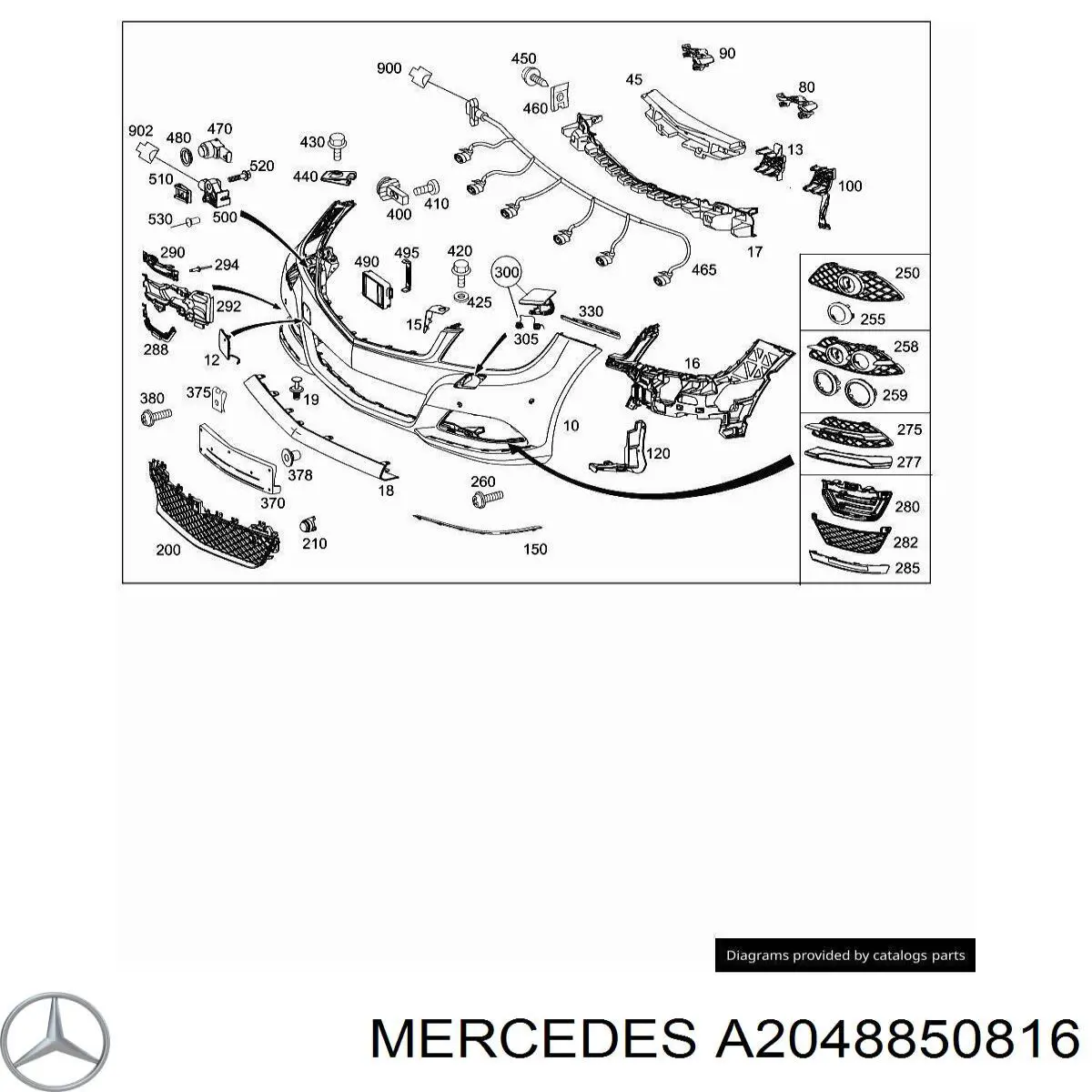 A2048850816 Mercedes 