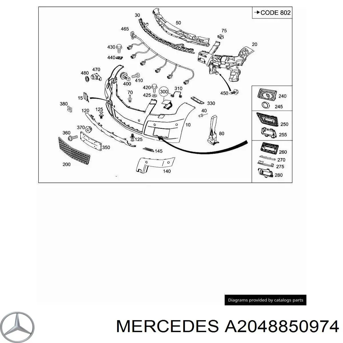  A2048850974 Mercedes