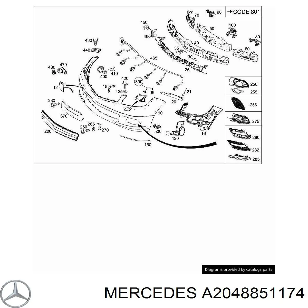 Оправа туманки Autotechteile 1108818 цена, от 22.74 USD