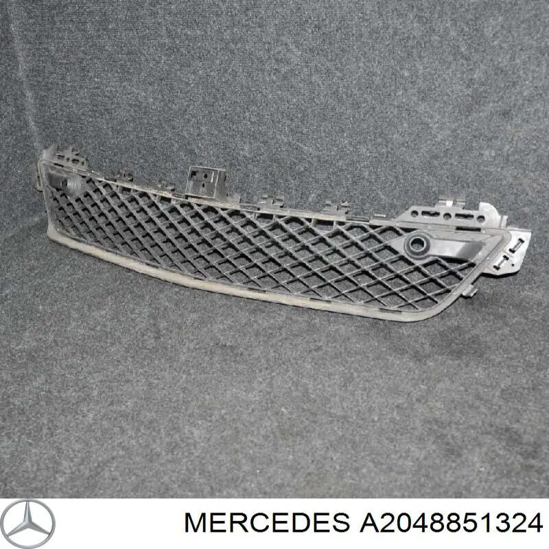 A2048851324 Mercedes grelha central do pára-choque dianteiro