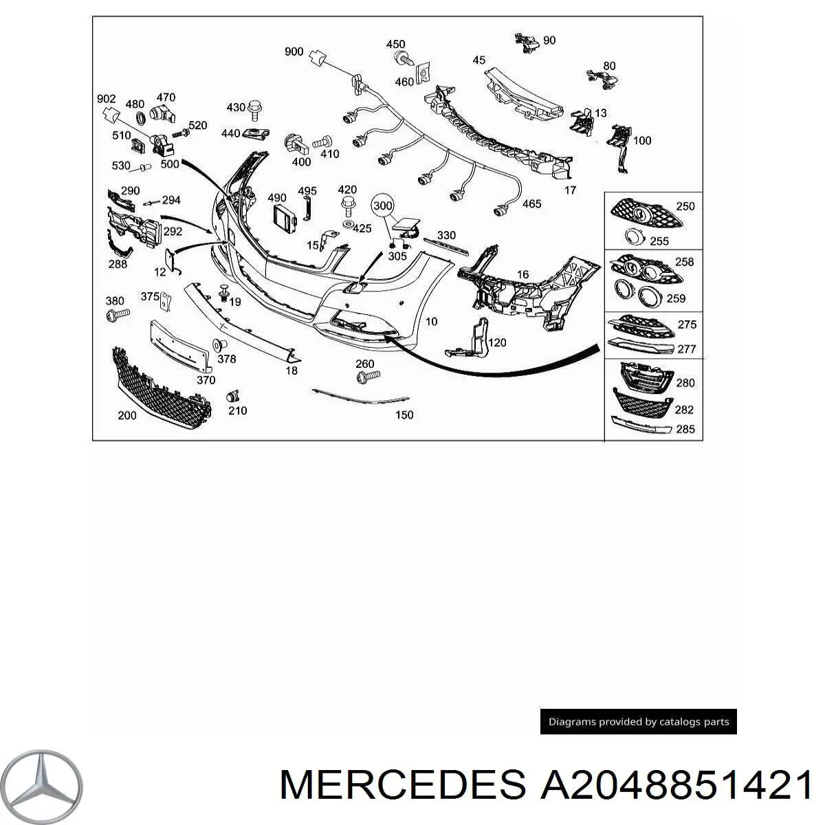 A2048851421 Mercedes 