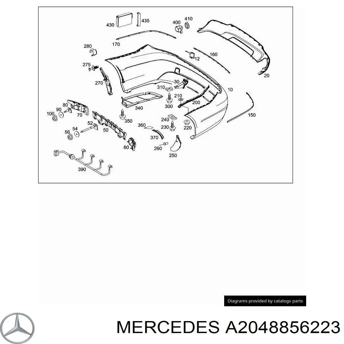 Заглушка буксировочного крюка в передний бампер Mercedes A20488562239999 цена, от 33.19 USD