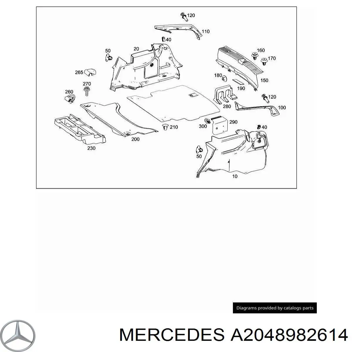  Mercedes A2048982614 цена, от 7.32 USD