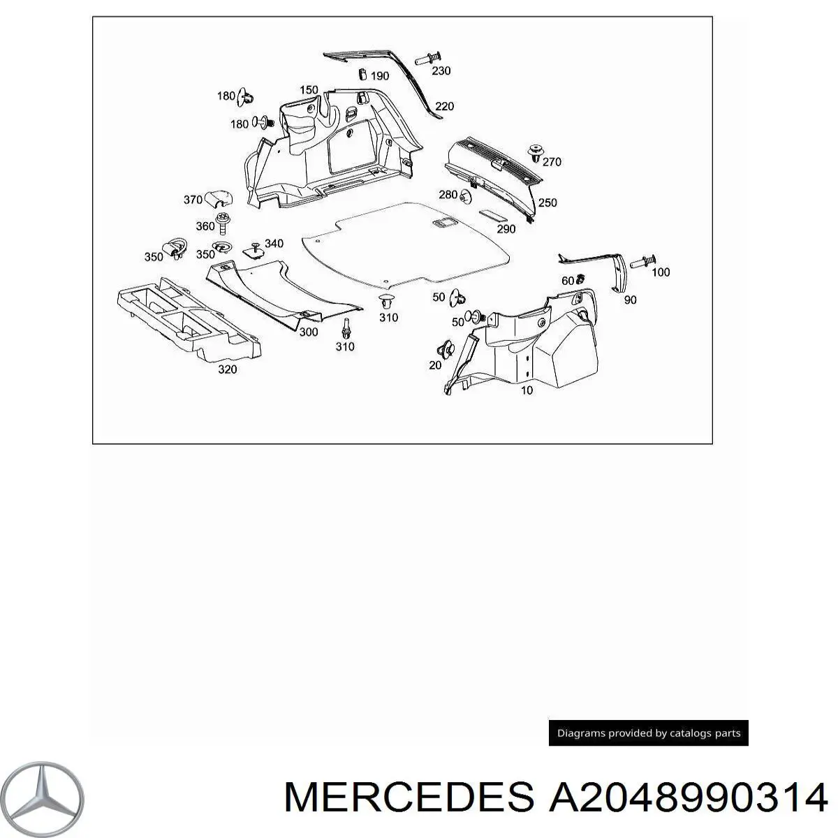  Mercedes 2048990314 цена, от 8.69 USD