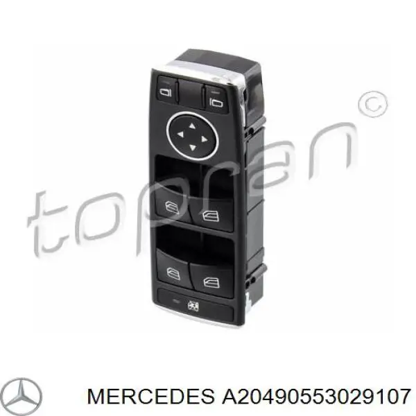 A20490553029107 Mercedes кнопочный блок управления стеклоподъемником передний левый