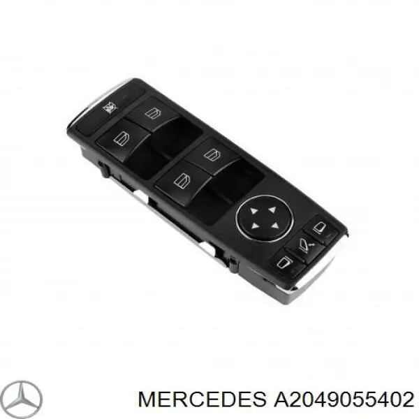 A2049055402 Mercedes unidade de botões dianteira esquerda de controlo de elevador de vidro