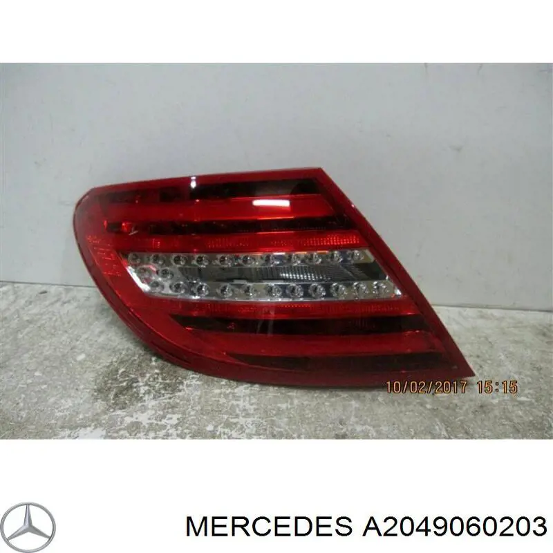 A204906020364 Mercedes фонарь задний левый