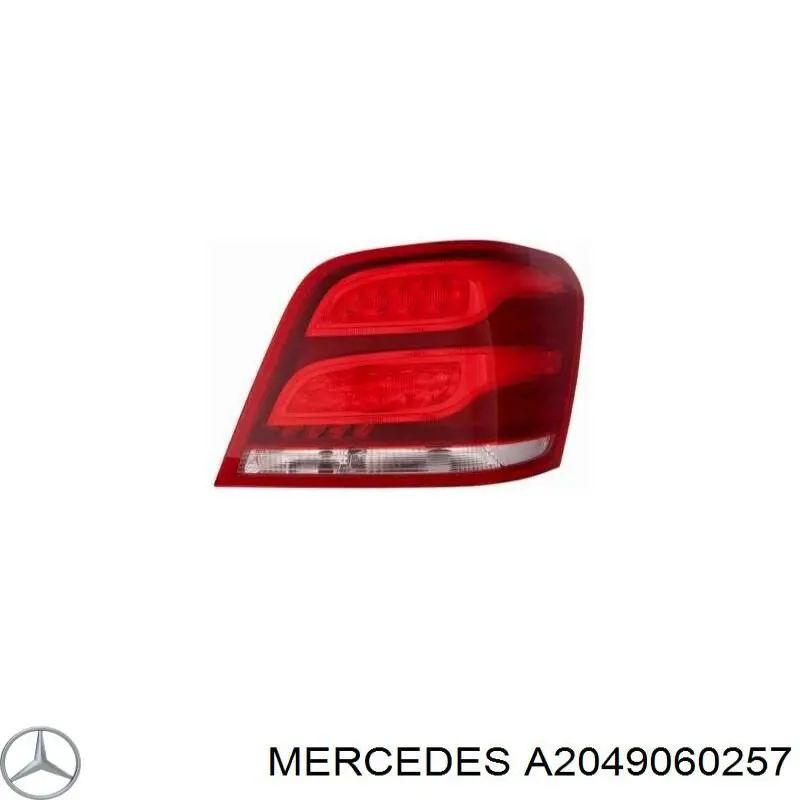 Фонарь задний правый 2049060257 Mercedes