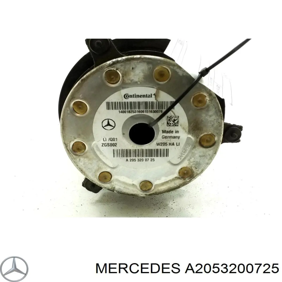 Пневмоподушка задняя Mercedes 2053200725