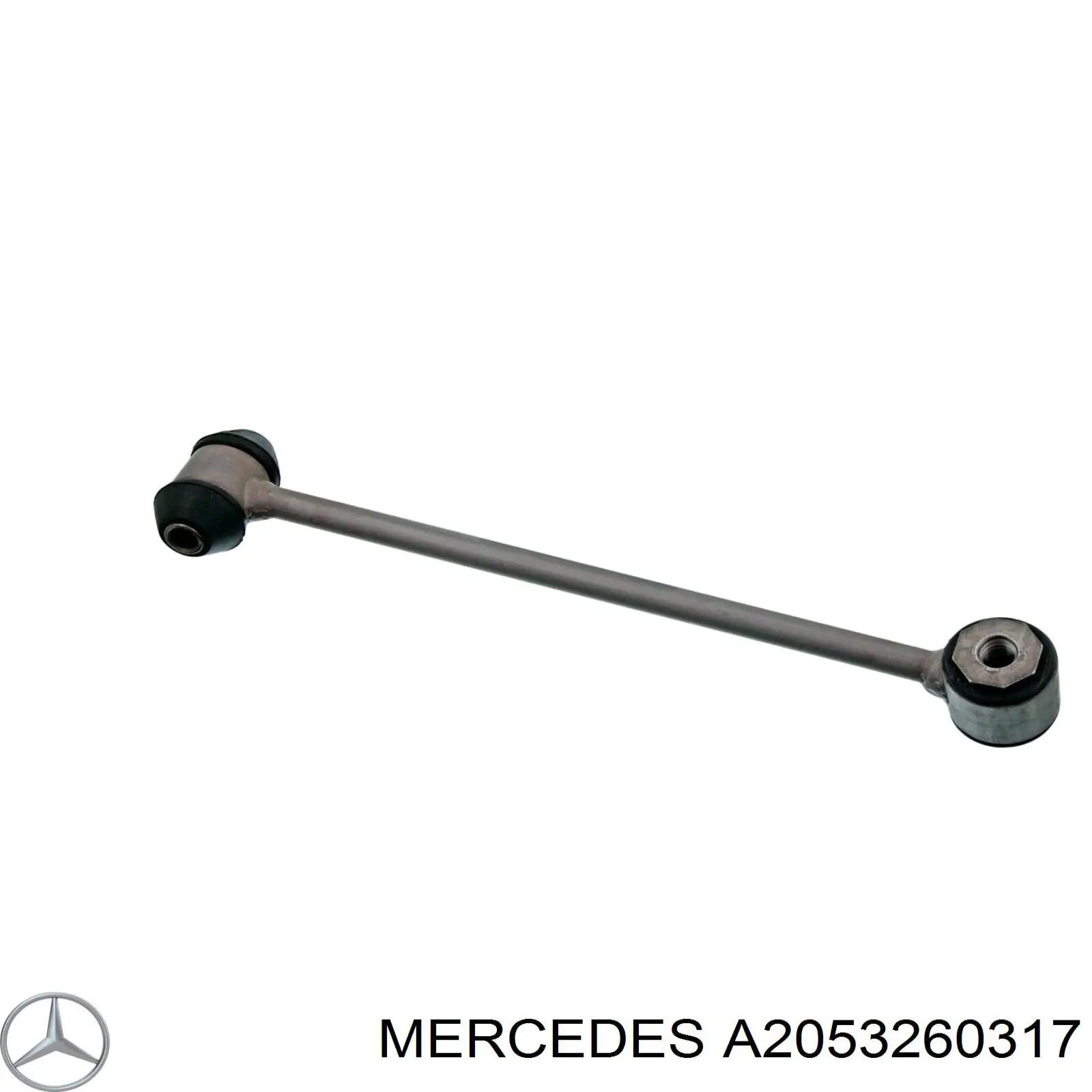 A2053260317 Mercedes montante esquerdo de estabilizador traseiro