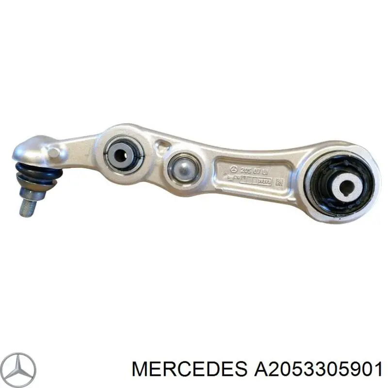 A2053305901 Mercedes braço oscilante inferior esquerdo de suspensão dianteira