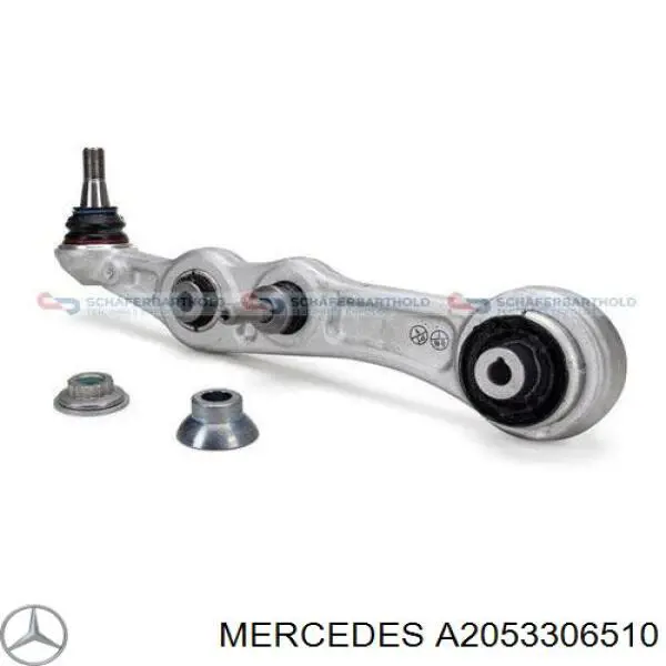 A2053306510 Mercedes braço oscilante inferior esquerdo de suspensão dianteira