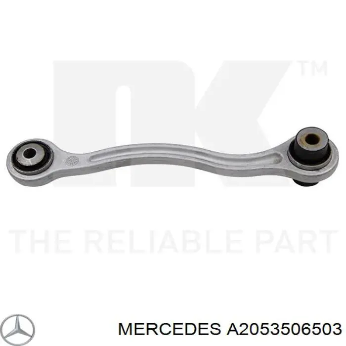 A2053506503 Mercedes braço oscilante transversal esquerdo de suspensão traseira