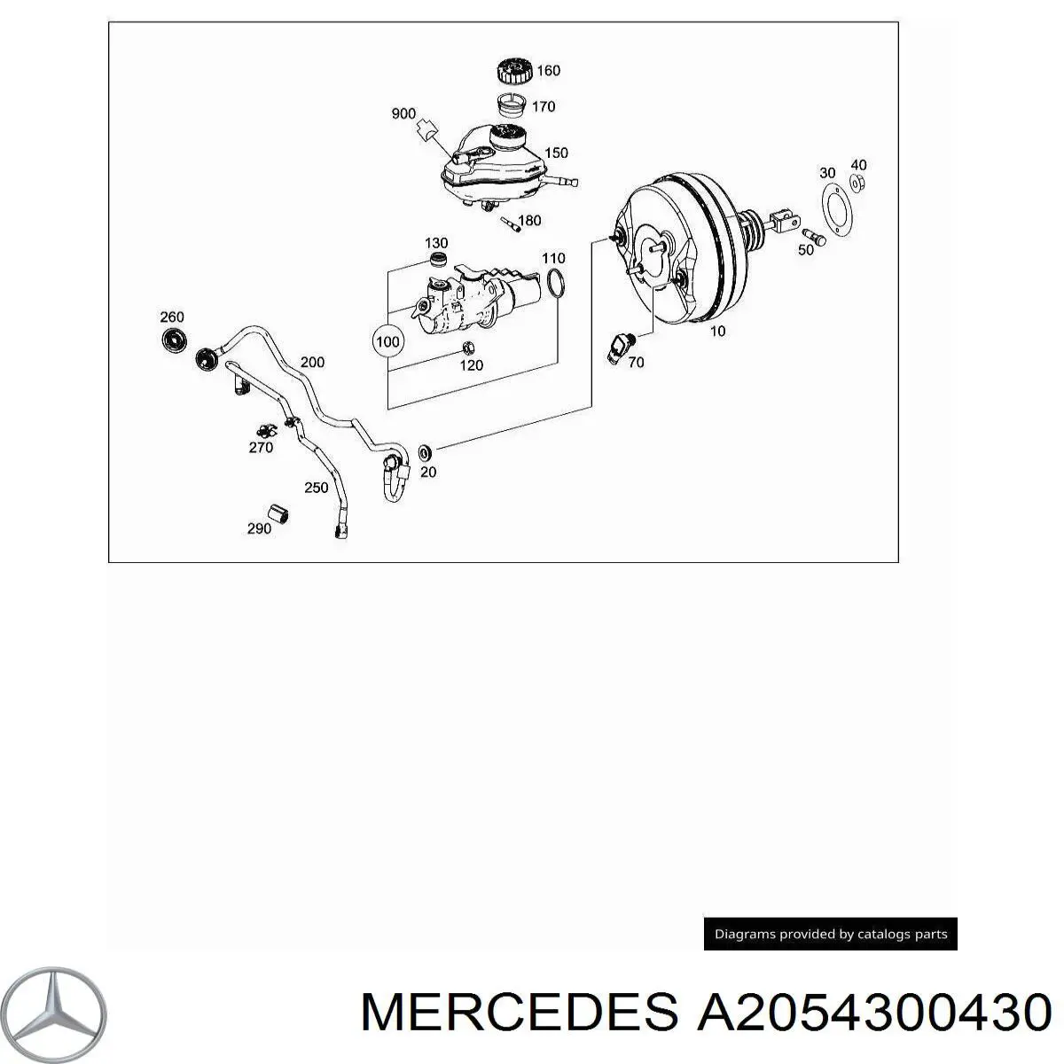 Купить Усилитель тормозов Мерседес-бенц Ц  W205