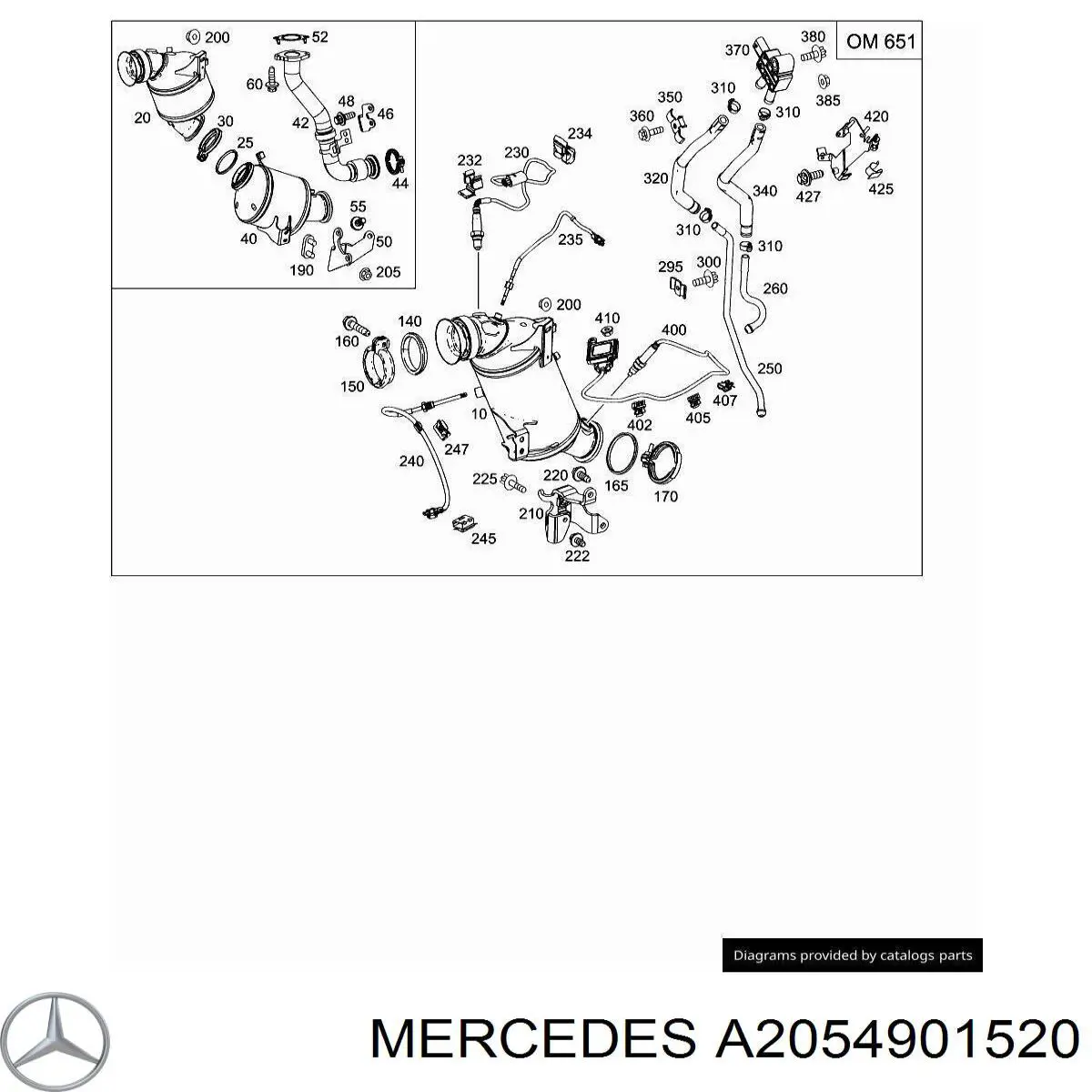  Mercedes A2054901520 цена, от 190.04 USD