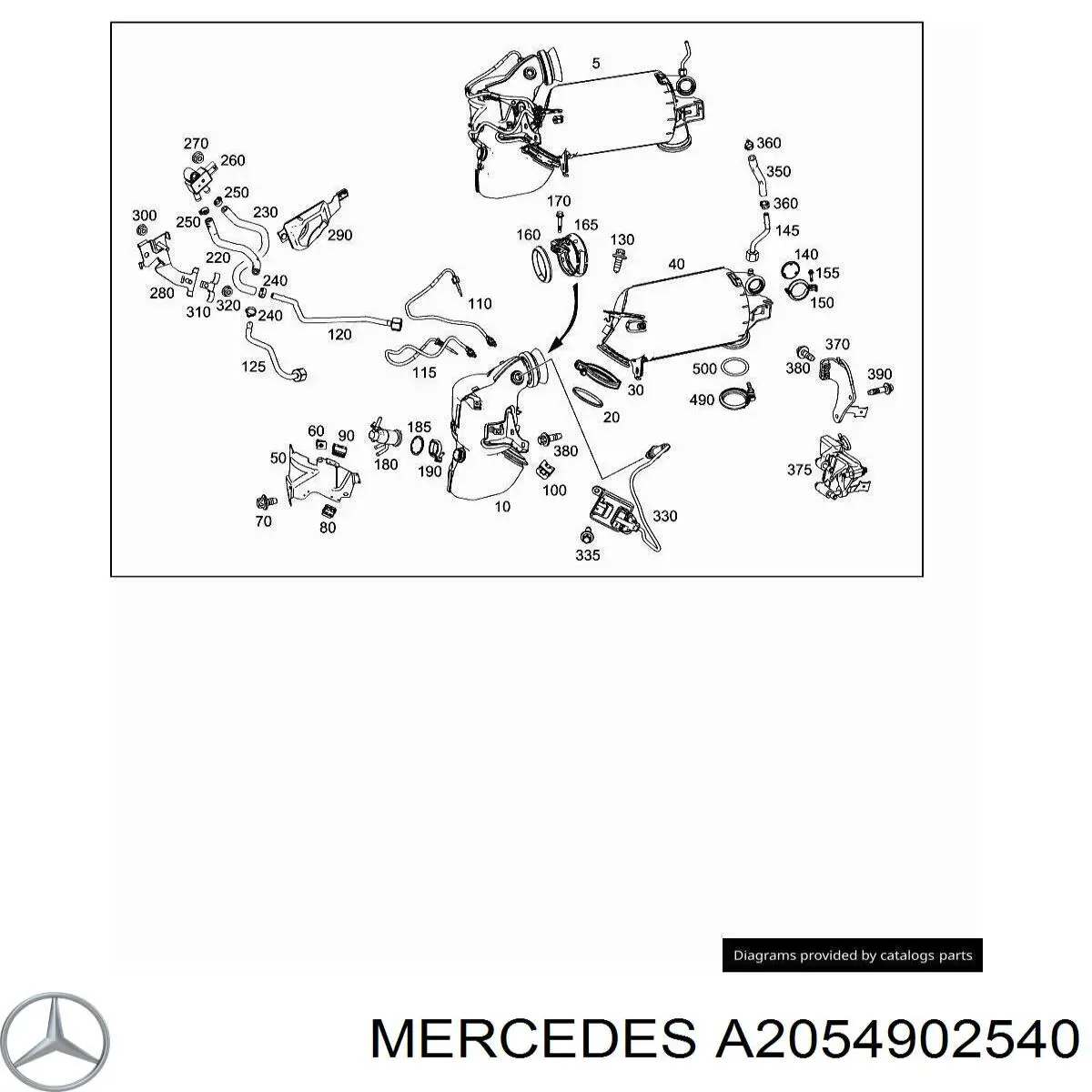 A2054902540 Mercedes 