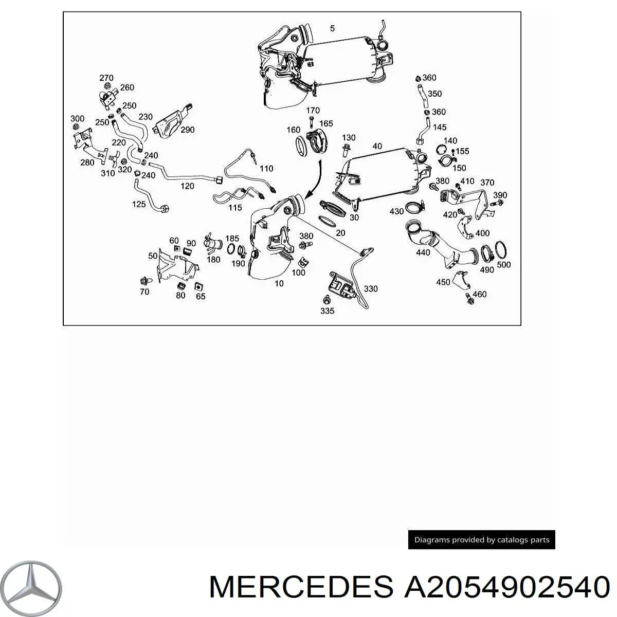 Купить A2054902540 Mercedes 