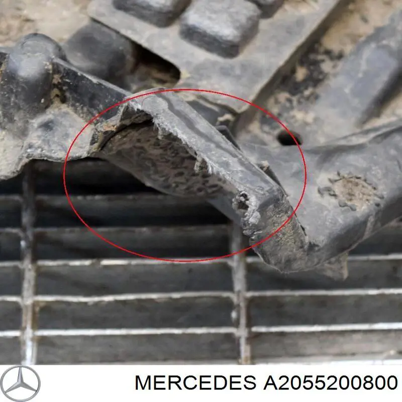 Передняя защита картера Mercedes A2055200800