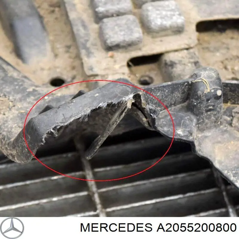 A2055200800 Mercedes Защита двигателя передняя