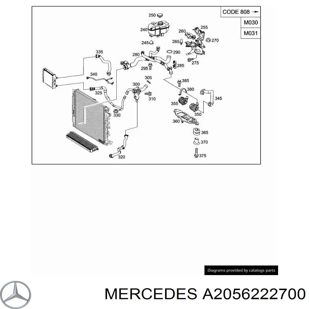A2056222700 Mercedes 