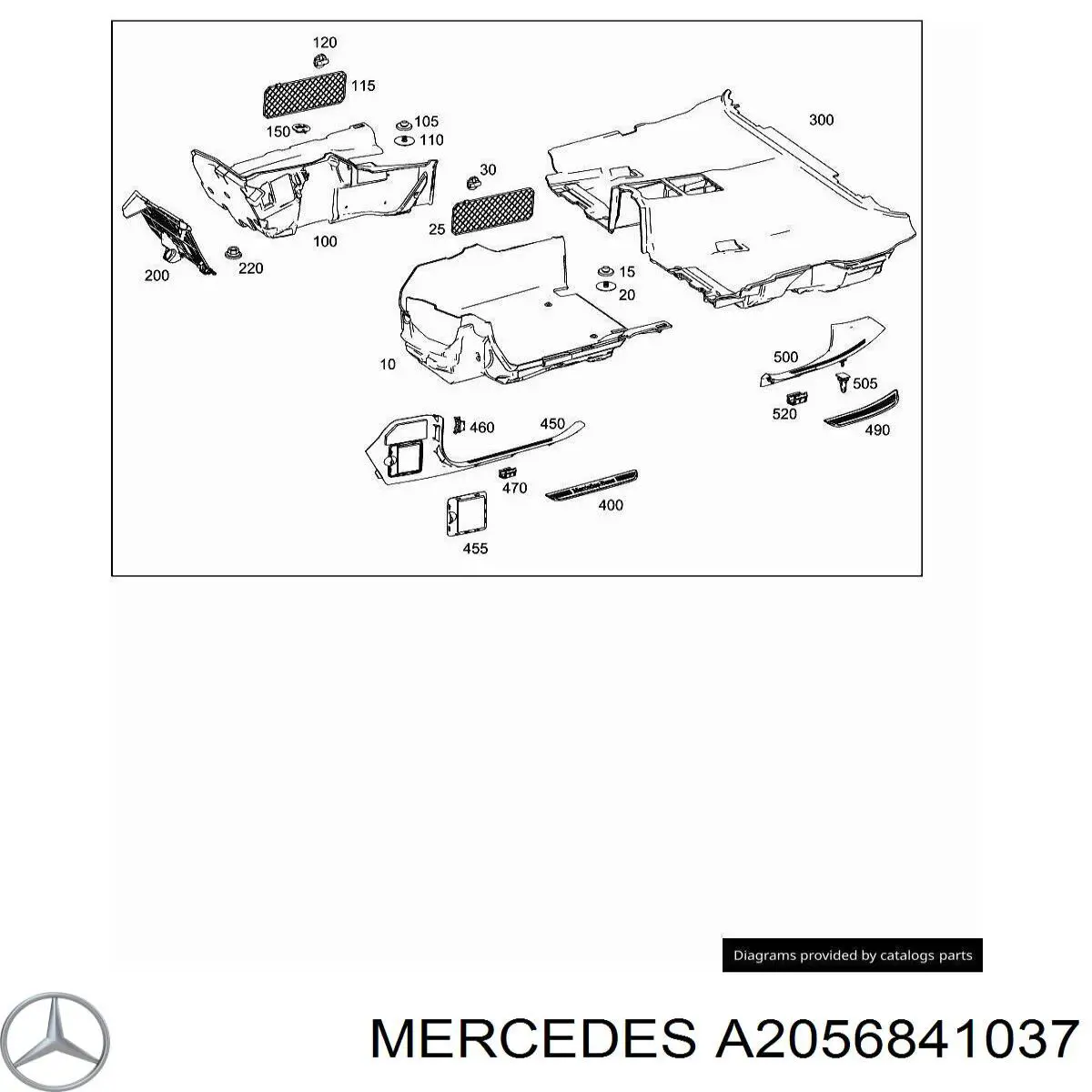  Mercedes A2056841037 цена, от 12.42 USD