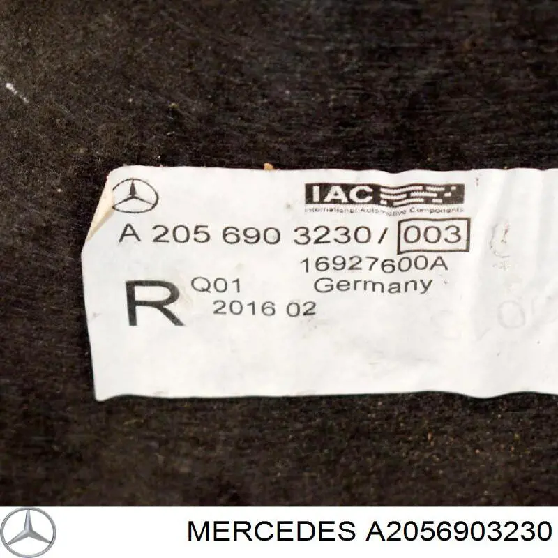 Подкрылок задний правый A2056903230 Mercedes
