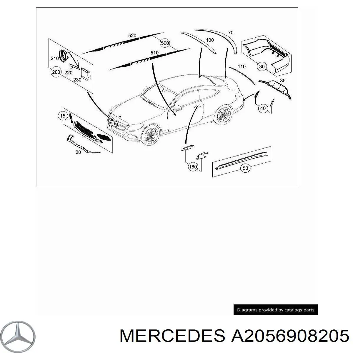 A2056908205 Mercedes 