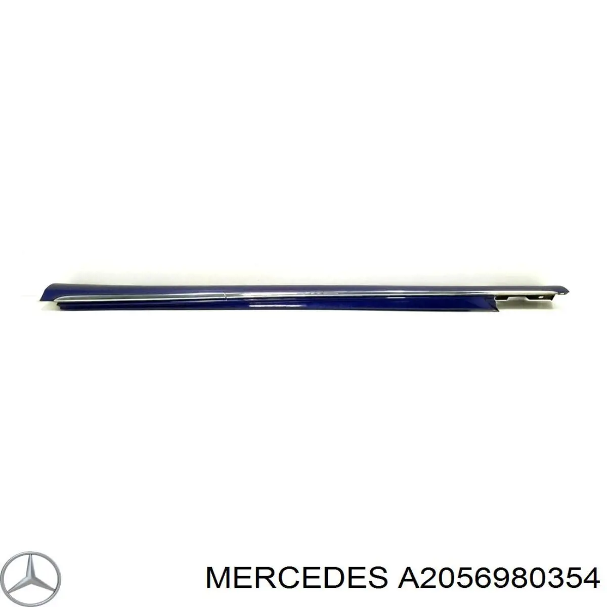 2056980354 Mercedes Накладка наружняя (молдинг) порога, левый