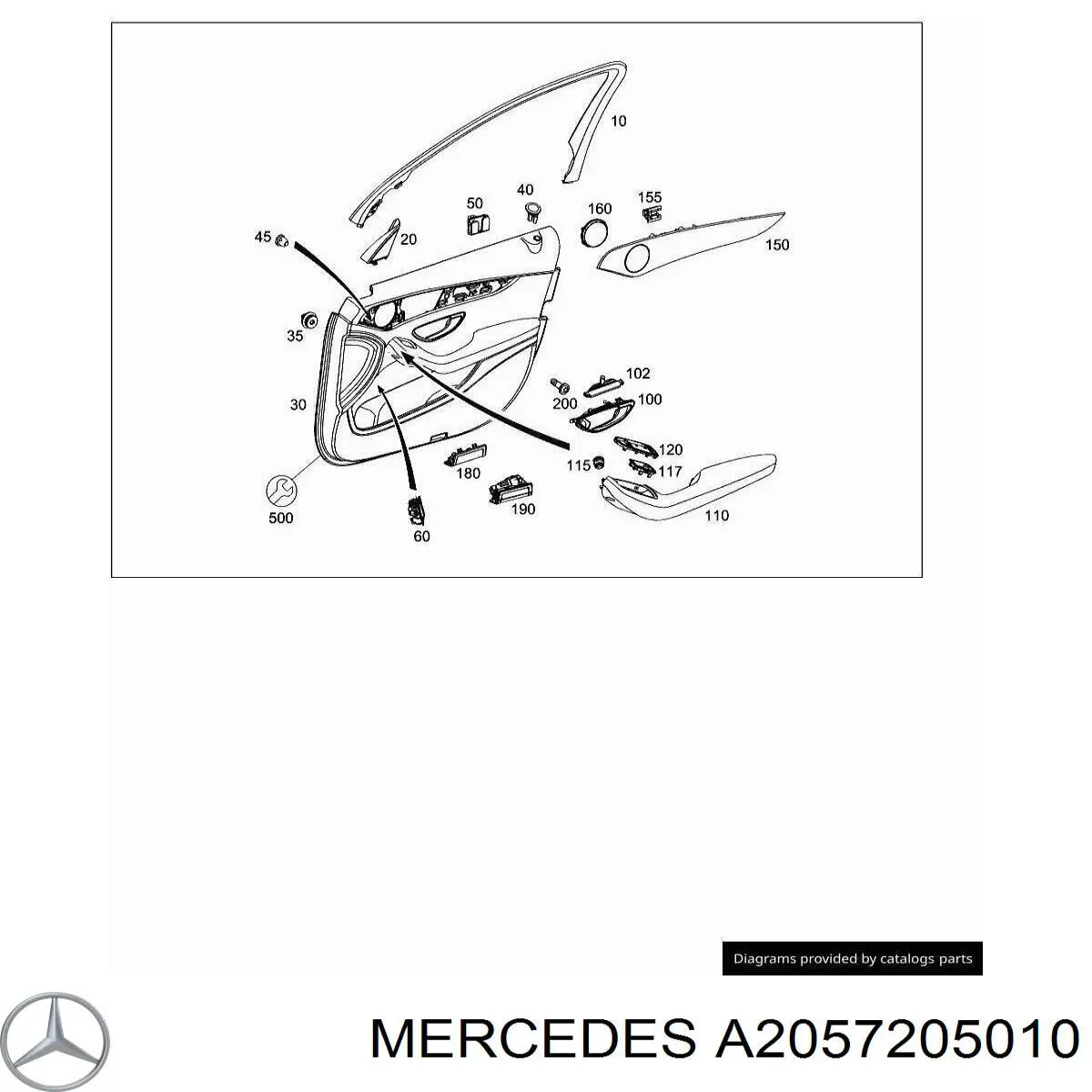 A2057205010 Mercedes 