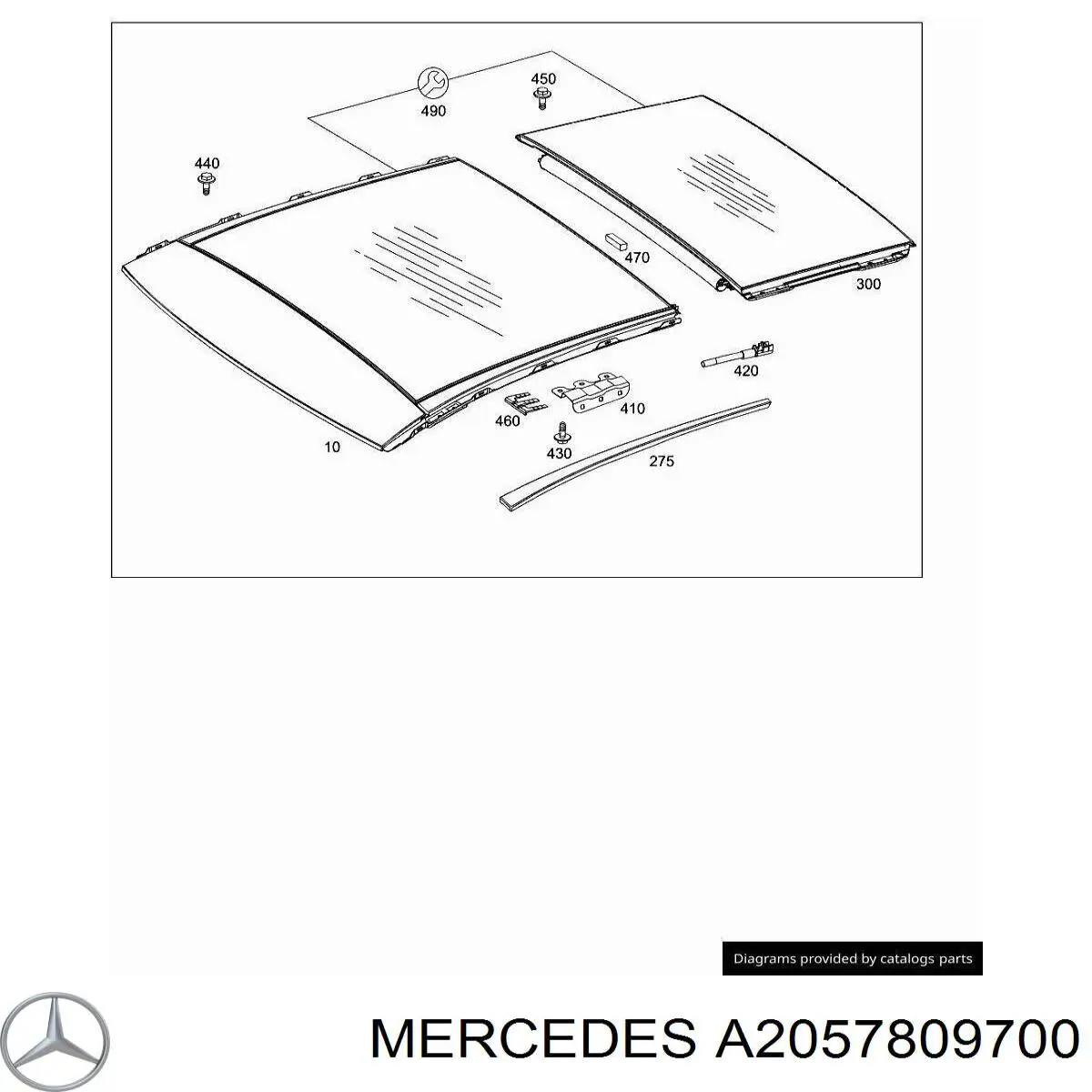  Mercedes A2057800077 цена, от 115.30 USD