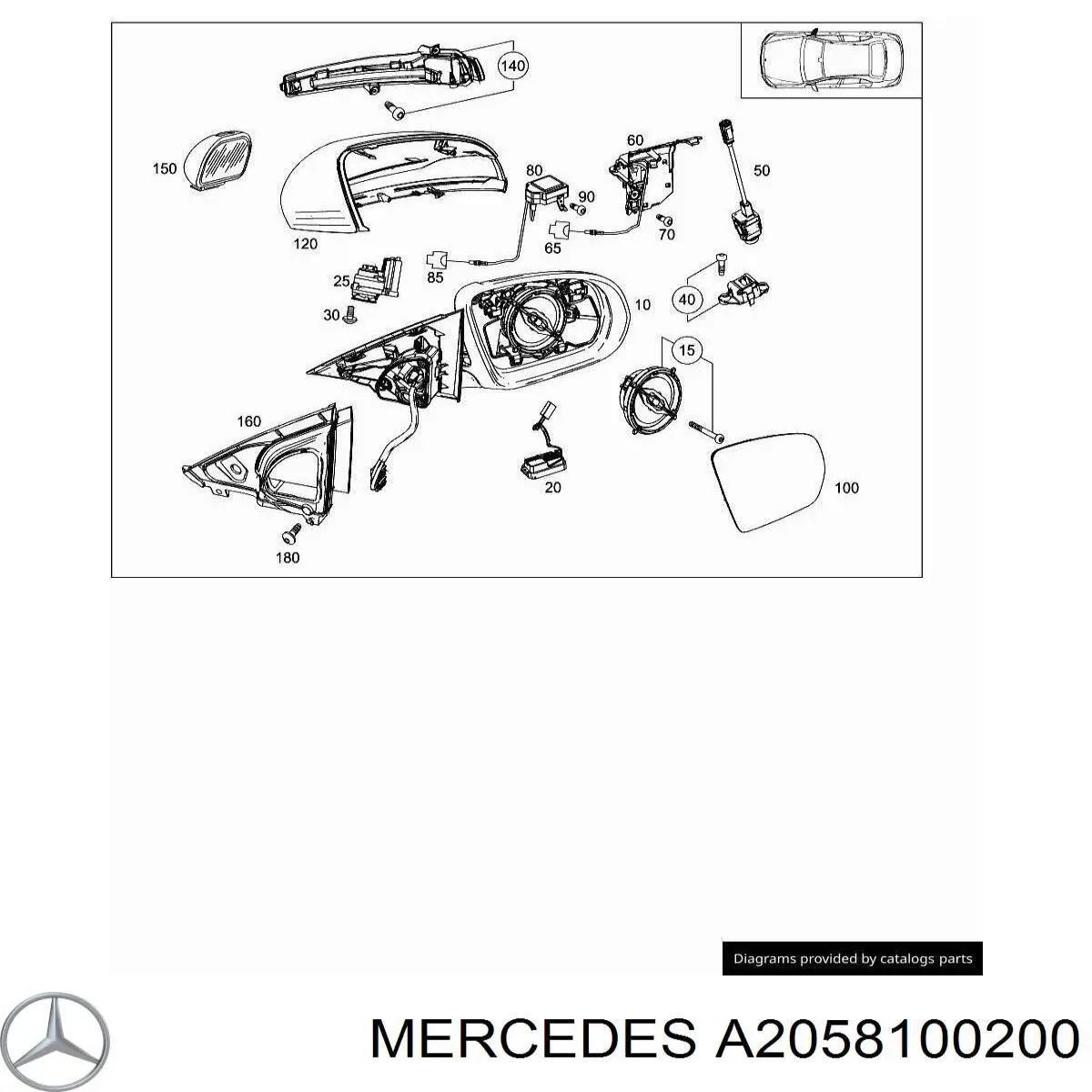  A2058100200 Mercedes