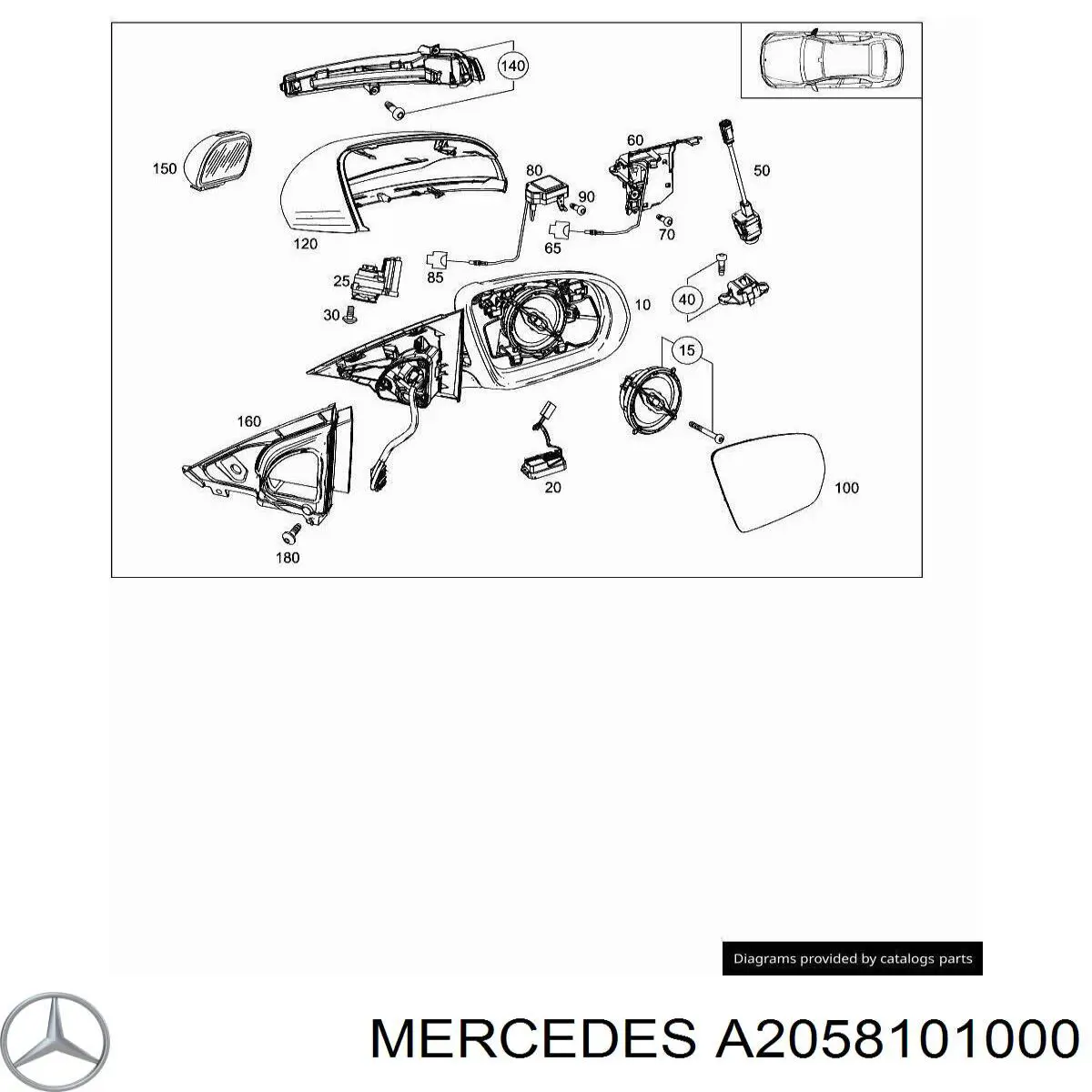 A2058101000 Mercedes 