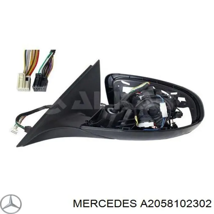  Левое боковое зеркало Mercedes C 