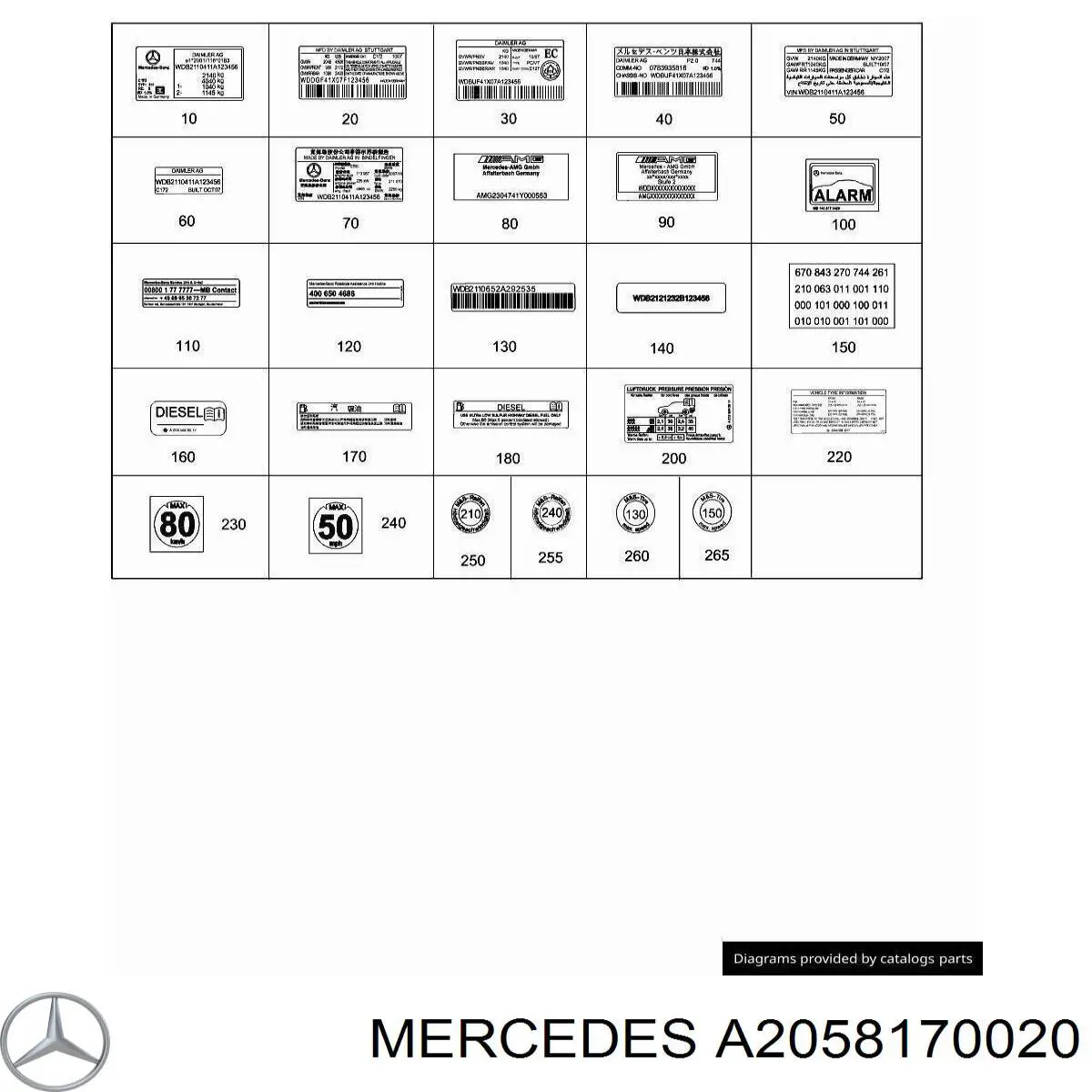  A2058170020 Mercedes