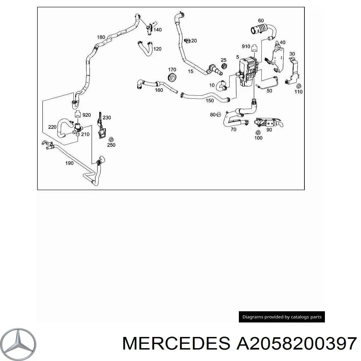 A2058205400 Mercedes 