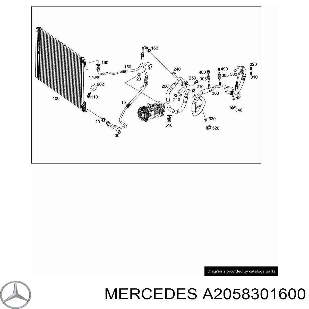  Mercedes 2058301600 цена, от 63.35 USD