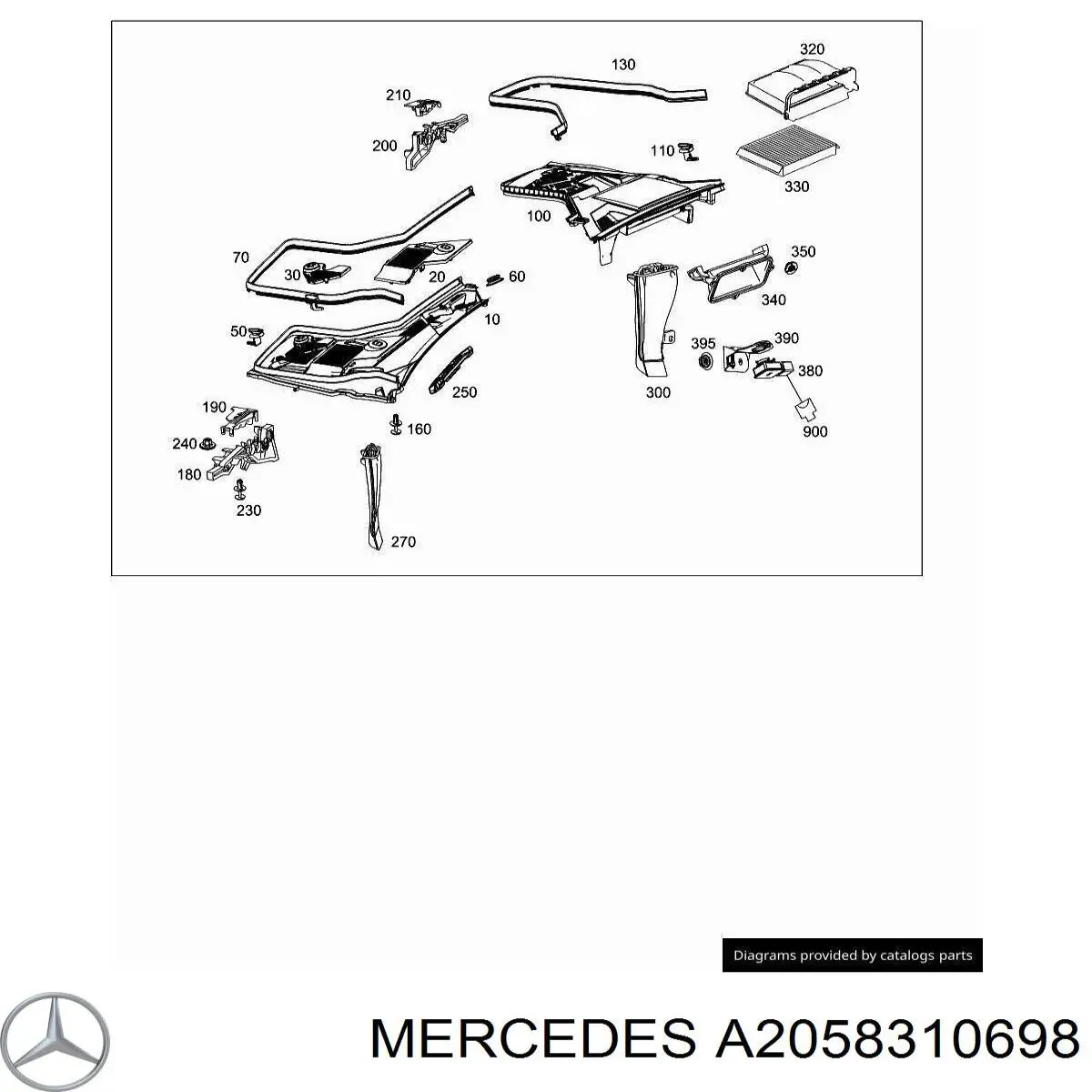  Mercedes A2058310698 цена, от 14.90 USD