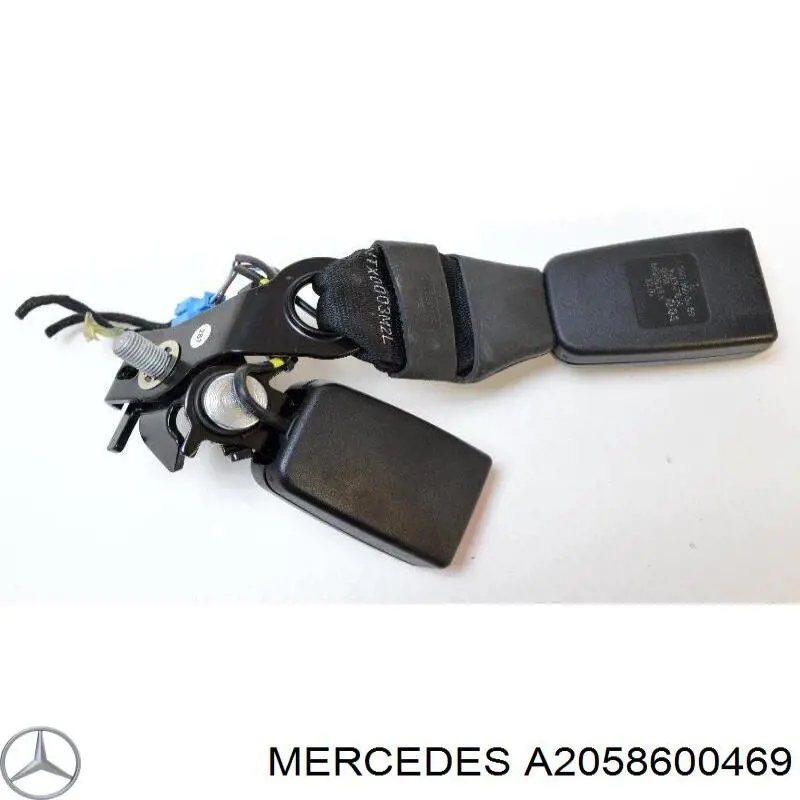 Купить 2058600469 Mercedes Рычаг фиксации ремня безопасности задний правый
