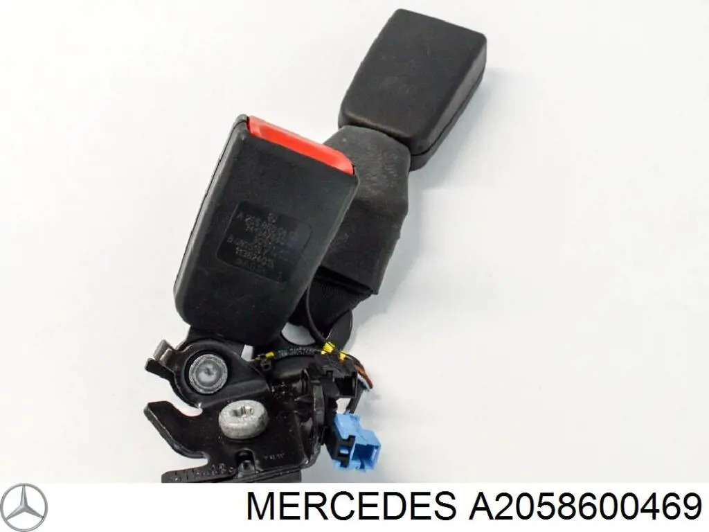 A2058600469 Mercedes barra (fecho de fixação da correia de segurança traseira direita)