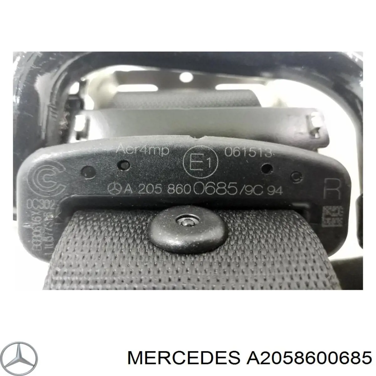 Купить 2058600685 Mercedes Ремень безопасности задний правый