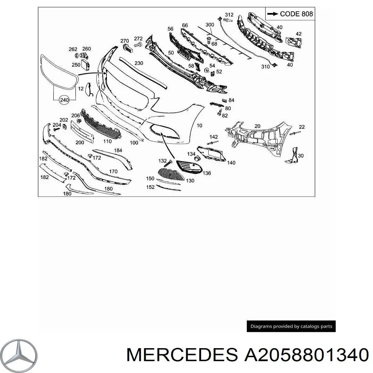  A2058801340 Mercedes