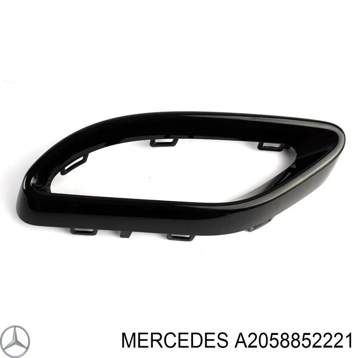 Placa sobreposta do pára-choque traseiro esquerdo para Mercedes E (W213)